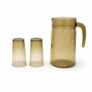 BROWN GLASSES WITH A CARAFE
