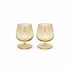 AMBER COGNAC GLASSES